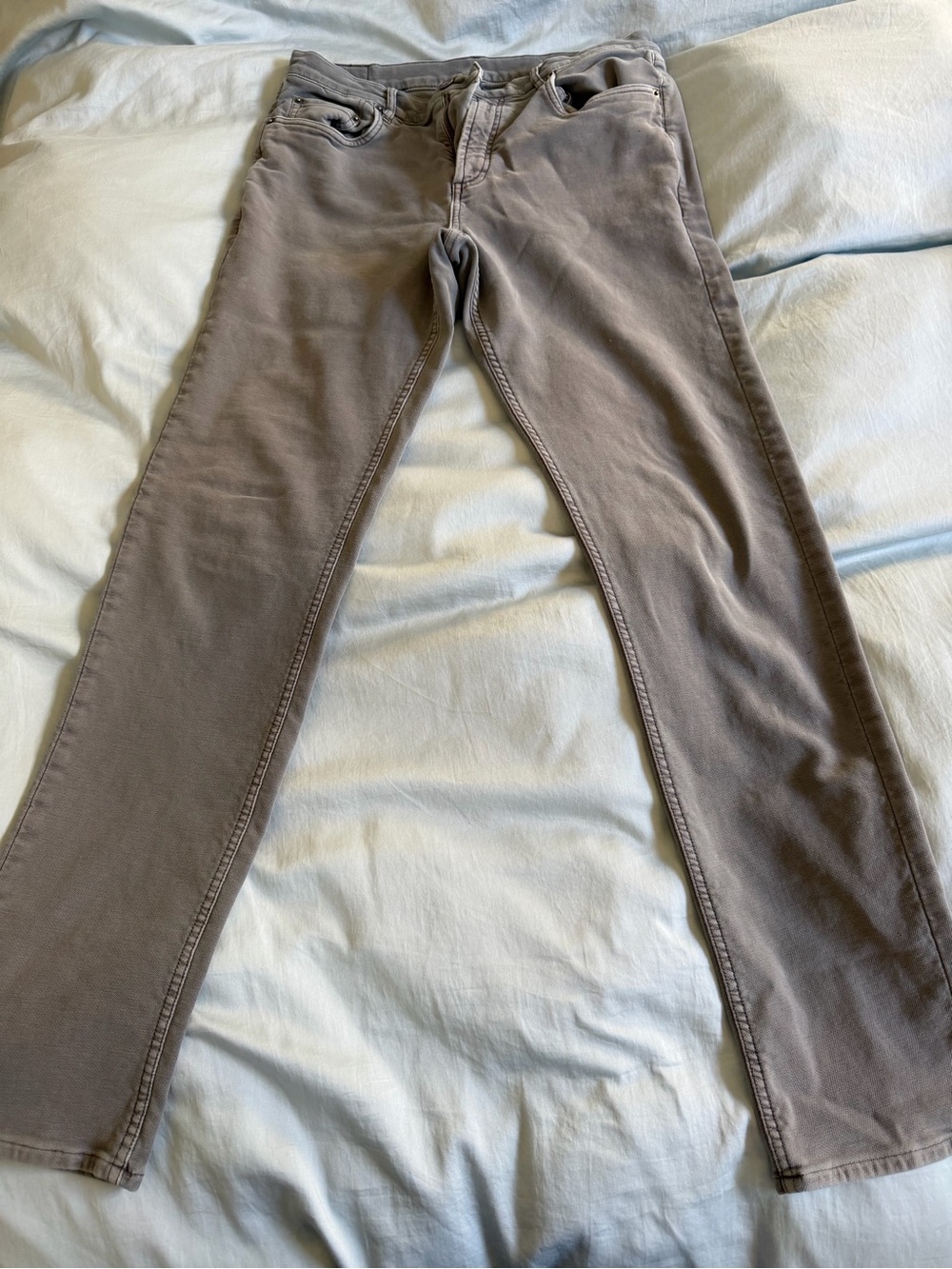 Faherty Men’s Straight Jeans in Taupe